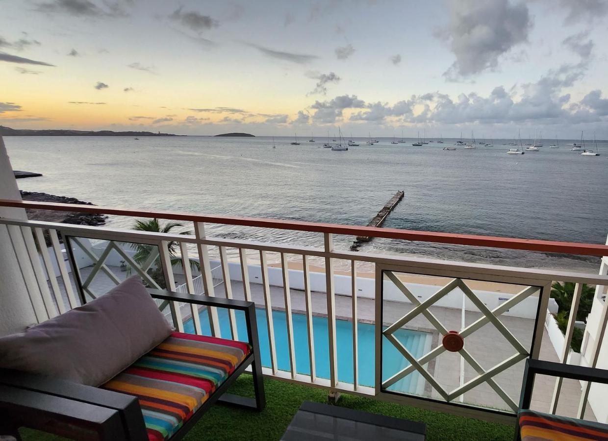 Beau Duplex Vue Mer Avec Piscine Et Acces Plage Marigot  Dış mekan fotoğraf